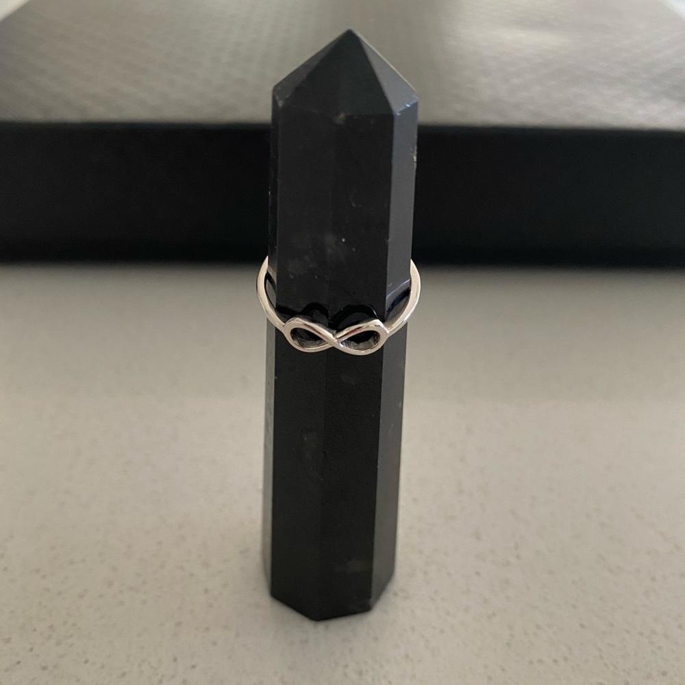 Sterling silver infinity ring - 925 (size 6.5 & 8)